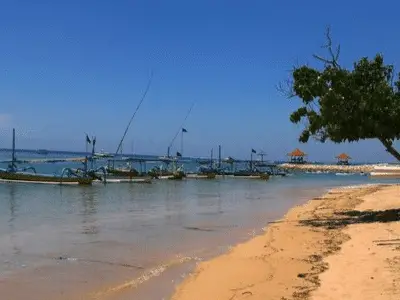 View of Sanur Bali Beachfront