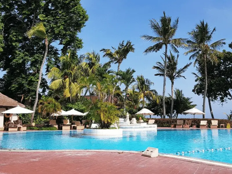 Beachside pool at the Prama Sanur Beach Hotel