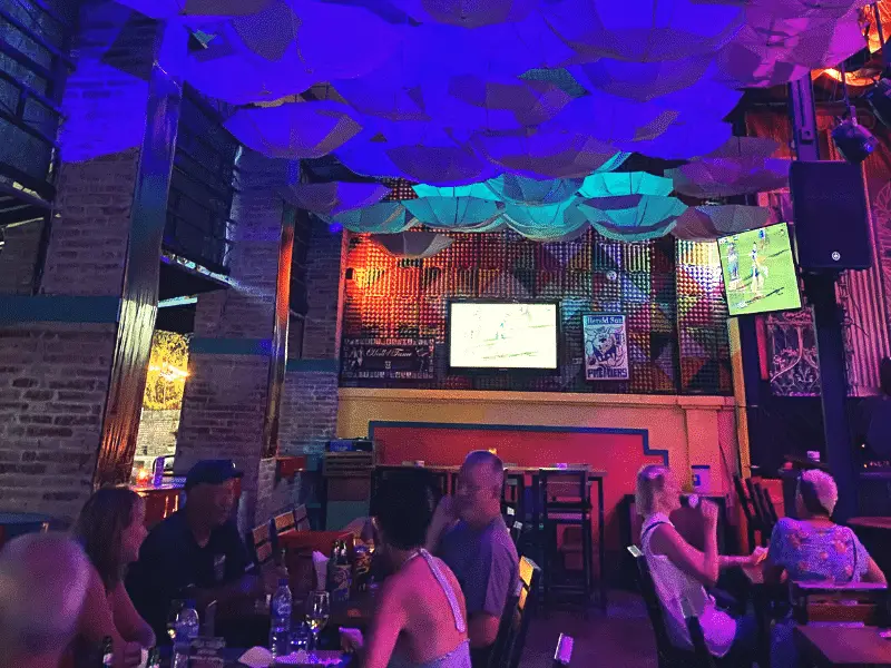 Colourful umbrella's inside Casablanca Sanur