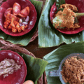 spices ground to make authentic balinese recipes at cooking class sanur